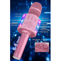 BONAOK mikrofon pro děti bezdrátový, Magic Sound Karaoke mikrofon, 4v1 Bluetooth karaoke stroj, Karaoke mikrofonní zpívání pro d